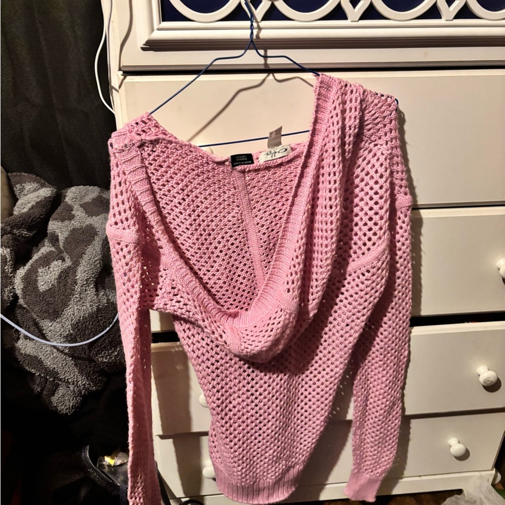 Ashley By 26 International Pink V-Neck Sweater